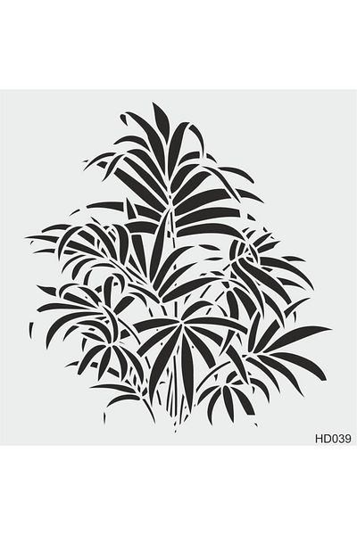STENCİLTASARIM Stencil Design Hd039 - Decorative Wall And Item Painting Templates 40x40 Cm