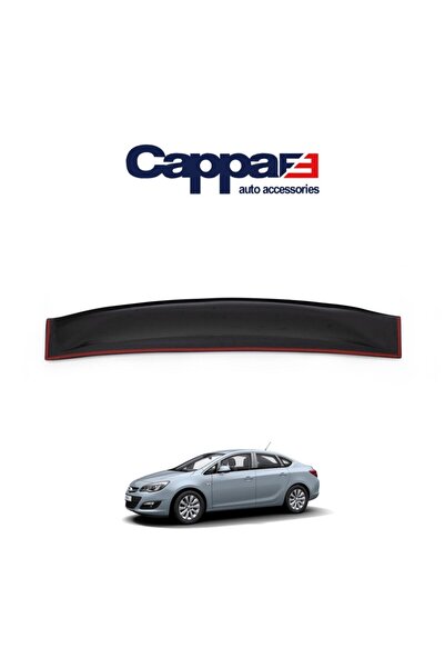 Cappafe Opel Astra J Arka Cam Üstü Spoyler Rüzgarlık Kanat (Abs) Parlak Siyah...