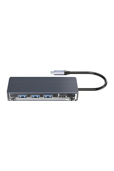 Orico Şeffaf Tasarımlı Type-c 7-in-1 Usb 3.0 Hdmı Tf & Sd Pd Uyumlu Çoklayıcı Hub (WB-7P)