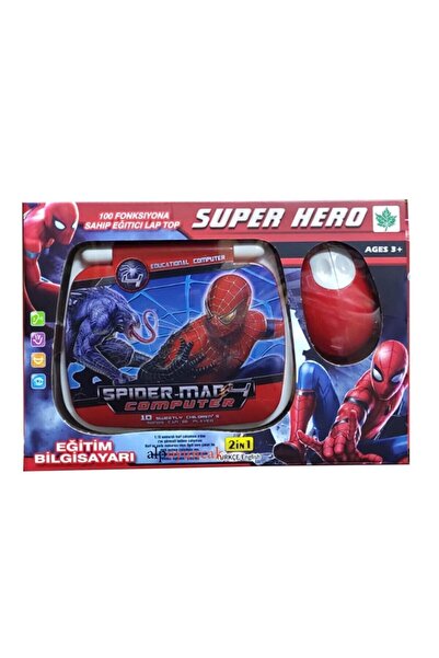 Erzi Oyuncak Eğitici Laptop Kırmızı Bilgisayar Türkçe-ingilizce