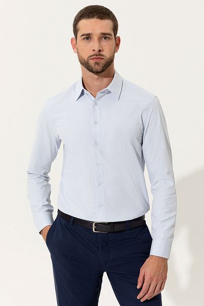 Pierre Cardin Ανδρικό πουκάμισο γαλάζιο G021Sz004.000.1371005