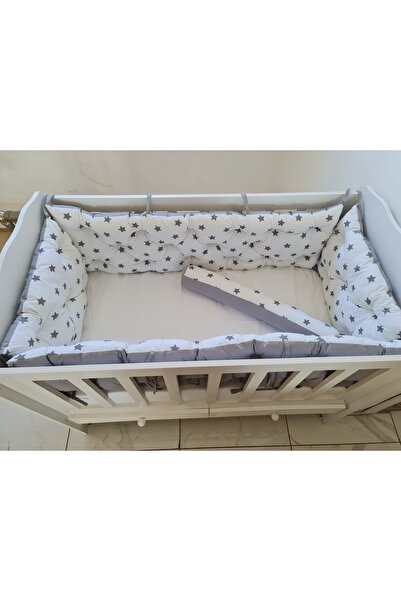 babynestdunyasi حماية جانبية للسرير في اتجاهين مقاس 70 × 130 - ارتفاع 45 سم