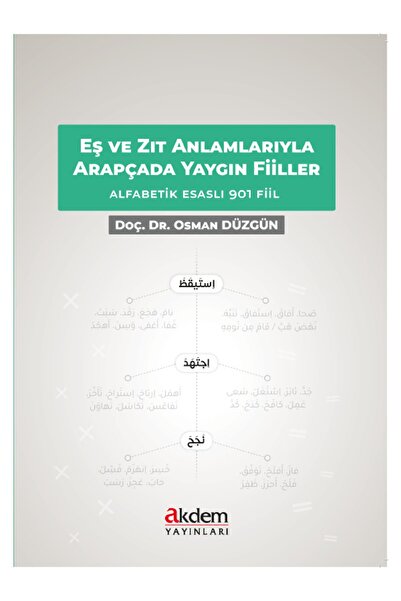 Akdem Yayınları Eş Ve Zıt Anlamlarıyla Arapçada Yaygın Fiiller - Alfabetik Es...