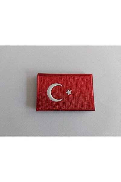 Pusu Askeri Malzeme J. Asayiş Türk Bayrağı Termoplastik Cırtlı