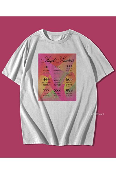 rebelberi Tricou oversize 9 Manifest Angel Energy Încărcare Energie Tricou alb