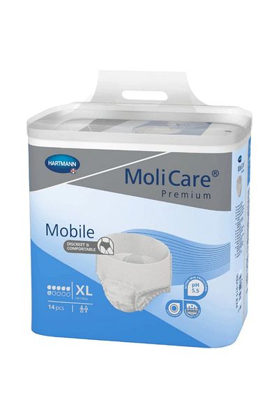 Hartmann Molicare Prem.Mobile 6 Damla XL - 14-Piece Blue Panty Diapers