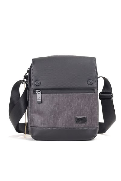 CACTİVE Large Size Men's Postman Shoulder Bag Poly Fabric 8625 Black