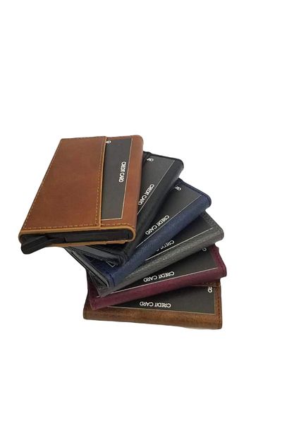 Emek Minimalist Secrid Automatic Mechanism Metal RFID Protected Credit Card Holder