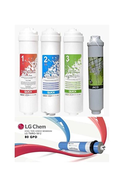 AquaStore Su Arıtma Cihazı Filtresi Kapalı Kasa 5 Li Filtre Seti