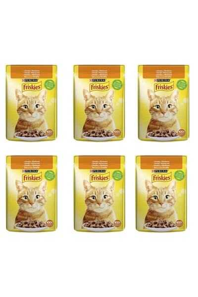 Friskies Friskies Tavuklu Soslu Yaş Kedi Maması 85 G X 6 Adet