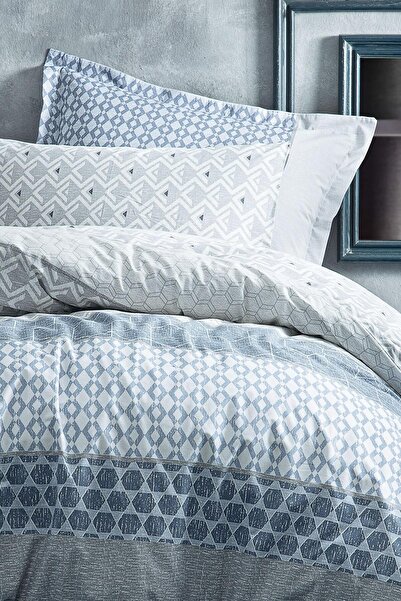 Yataş Malin Tek Kişilik Ranforce Nevresim Takımı - Mavi