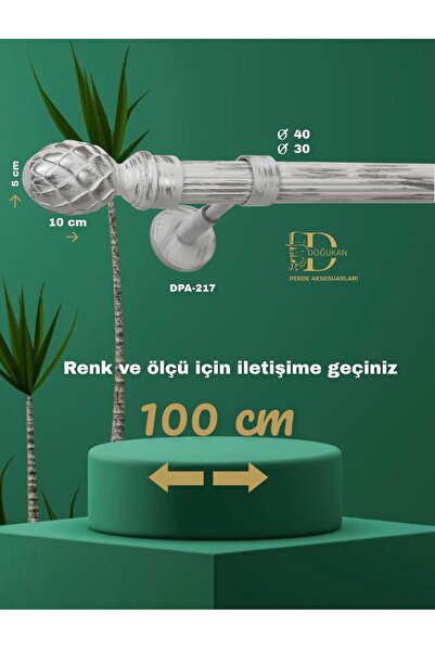 Doğukan perde aksesuarları Dm 217 Özel Tasarım Varak Rustik Perde Askısı Mode...