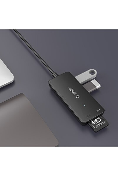 Orico H3ts 3 Port Usb3.0 Sd Ve Micro Sd Kart Okuyuculu Çoklayıcı, Hub