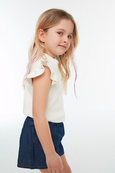 TRENDYOLKIDS Bluse - Ecru - Slim Fit