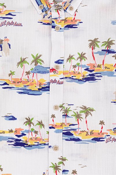 U.S. Polo Assn. Cămașă albă de băiat