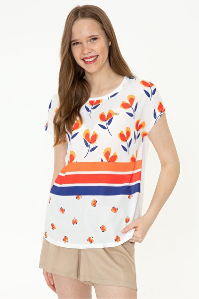 U.S. Polo Assn. Λευκό γυναικείο T-Shirt