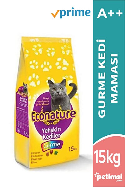 Econature Gurme Renkli Taneli Yetişkin Kedi Maması 15 Kg