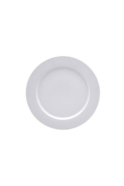 Porland Soley 6-Piece White Flat Plate 28cm