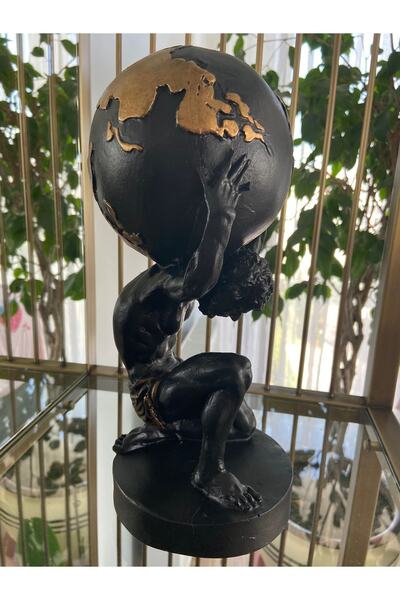 Hands Hand Dekor Atlas Dünya Heykeli