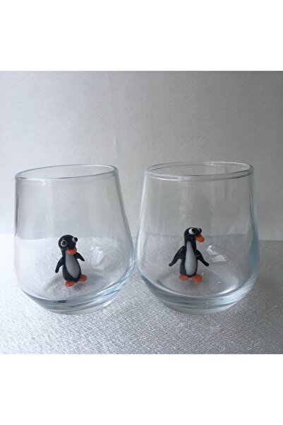 Paşabahçe Penguen Figürlü Kahve Yanı Su Bardağı Takımı (2 ADET)