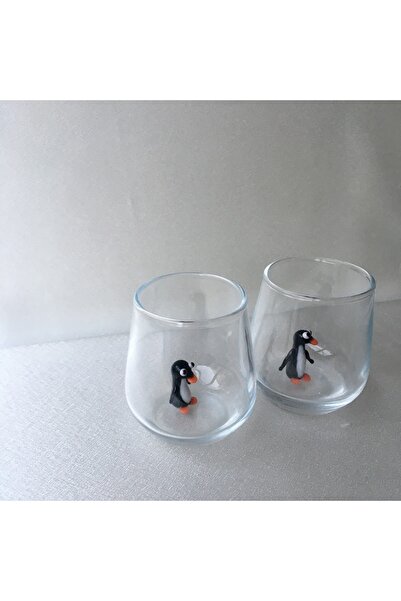 Paşabahçe Penguen Figürlü Kahve Yanı Su Bardağı Takımı (2 ADET)