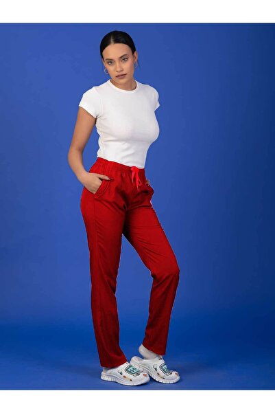 BAŞARAN UNİFORMA Unisex Kalıp Tam Lastikli Soft Likralı Hemşire Doktor Scrubs...