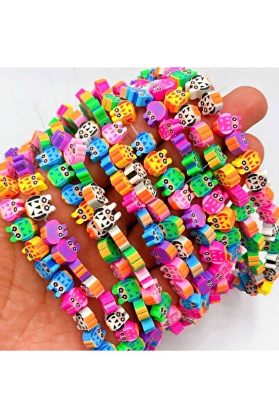 ella'nın çarşısı 25 bucăți de mărgele cu figurine de bufniță din polimer Fimo...