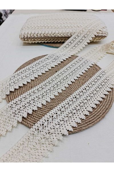 Esteks Dantel ve Tekstil Aksesuarları Cotton ^er0t Lace 5 Meters