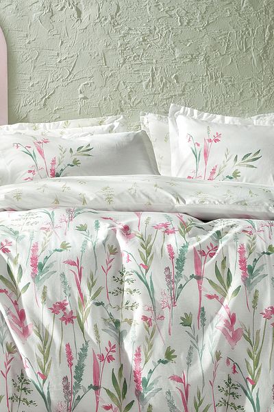 Yataş Hana Ranforce Pink Double Duvet Cover Set