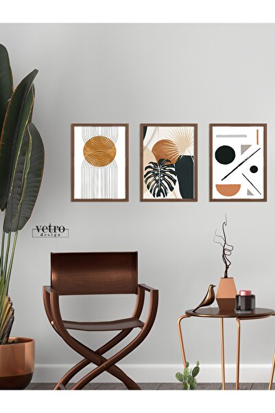 Vetro Design Комплект мини картини с рамка от естествено дърво (всяка с разме...