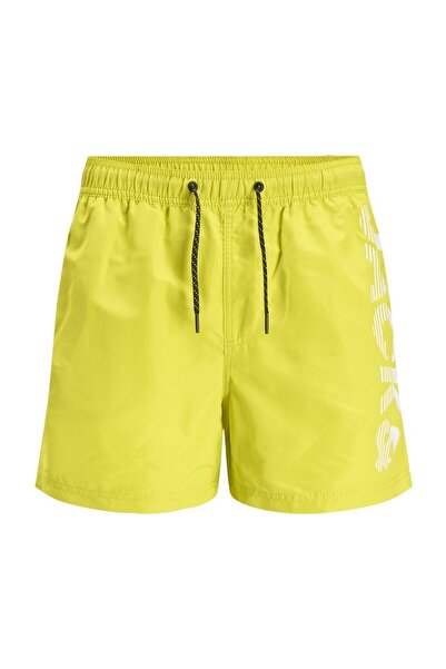 Jack & Jones Swim Shorts - Yellow - With Slogan
