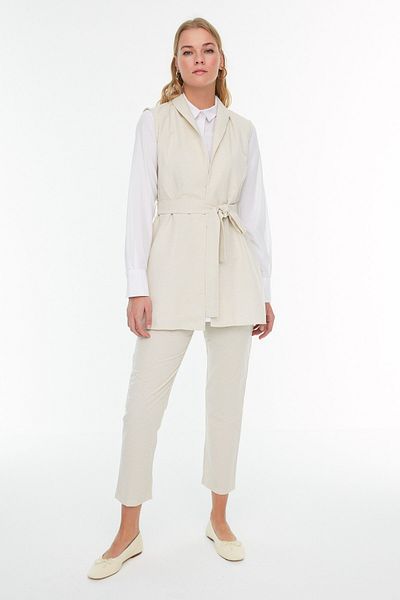 Trendyol Modest Zweiteiler - Beige - Regular Fit