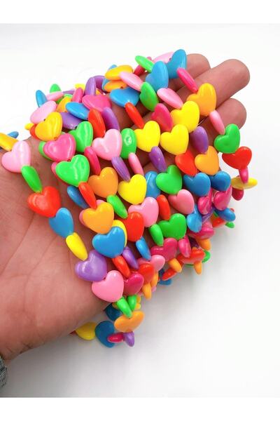 ella'nın çarşısı Mărgele acrilice în formă de inimă. Confecționare bijuterii....