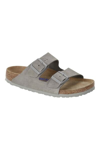Birkenstock Men's Gray Arizona Slippers - Sfb Vl,1020557 05