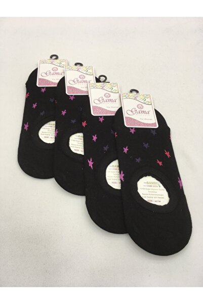 Gama Çorap 4 части бамбукови 100% естествени безнайлонови шарени дамски невидими ботуши (маратонки)