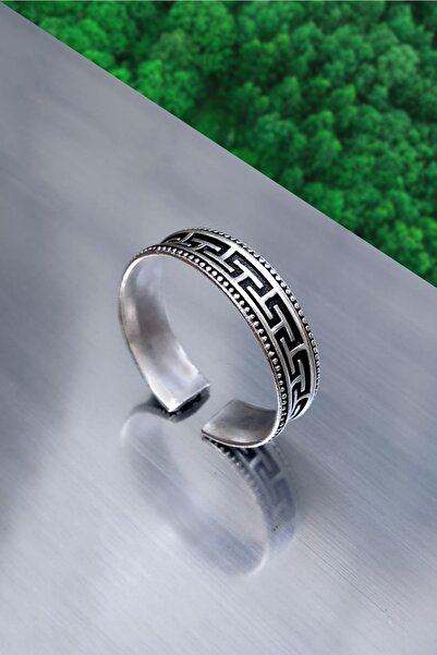 The Collection Labirent Alyans Model Unisex Ayarlanabilir Yüzük