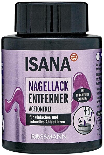 ISANA Süngerli Asetonsuz Oje Çıkarıcı Biotin, Gliserin Ve Kayısı Çekirdeği Ya...