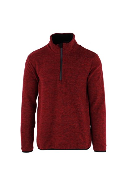 Exuma Half Zip Melange Polar M Erkek Bordo Sweatshirt 2012125-18