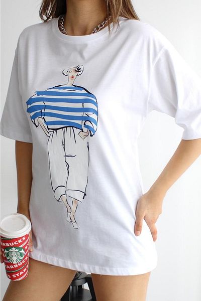 FEMELLE Tricou imprimat dama