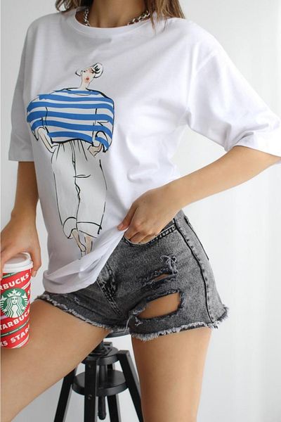 FEMELLE Tricou imprimat dama