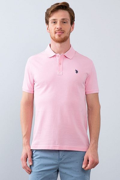 U.S. Polo Assn. Ανδρικό μπλουζάκι Polo με λαιμόκοψη Basic