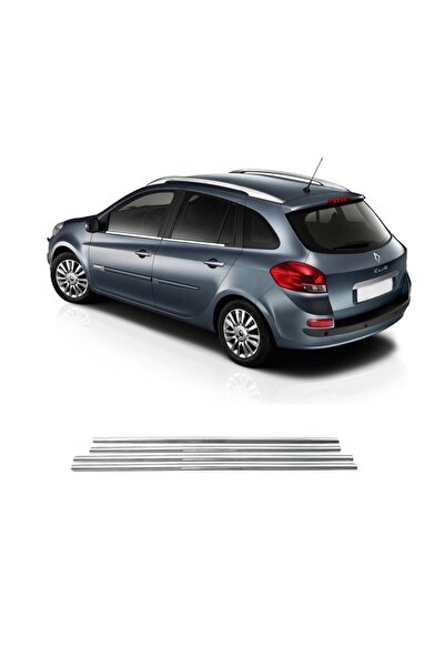 bayartdecor Renault Clio 3 Uyumlu Grandtour Krom Cam Çıtası 4parça P.çelik