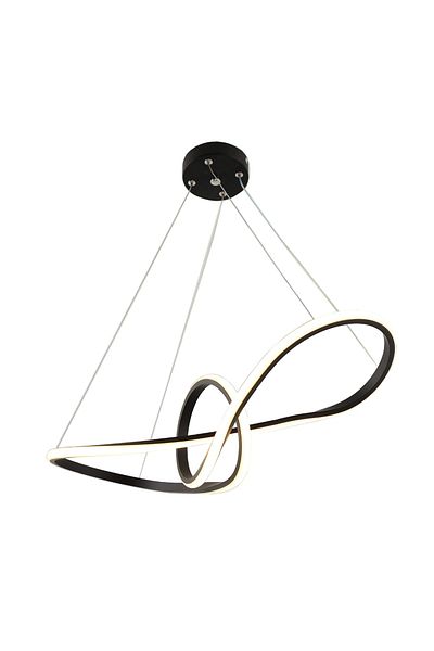 TT AYDINLATMA Bow Tie Model Tt002-sy (White Light) - Matte Black Led Chandelier