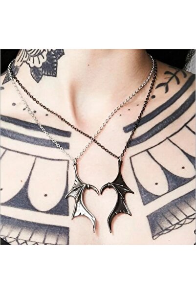 VEGAROKS قلادة زوجين الخفافيش