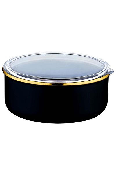 OMS PASLANMAZ Oms Enamel 3-Piece Storage Container Black (14-16-18)