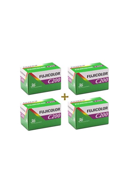 Fujifilm Fujicolor C 200 Analog Renkli Film ( 4 Lü Set) Şubat 2025 Tarihli