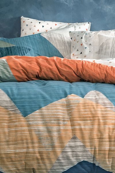 Yataş Aden Ranforce Single Duvet Cover Set - Dark Blue