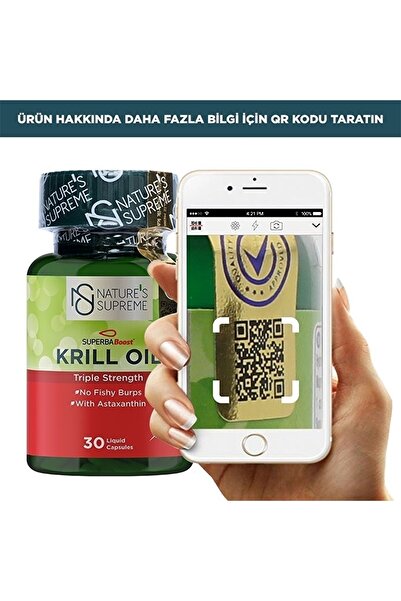 Nature's Supreme Krill Oil 30 Kapsül - Aromasız