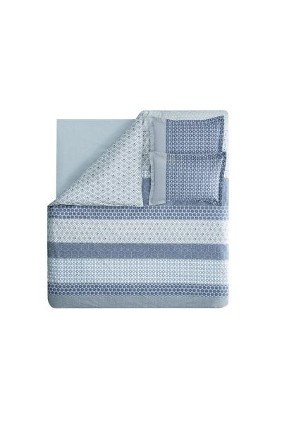 Yataş Malin Çift Kişilik Ranforce Nevresim Takımı - Mavi