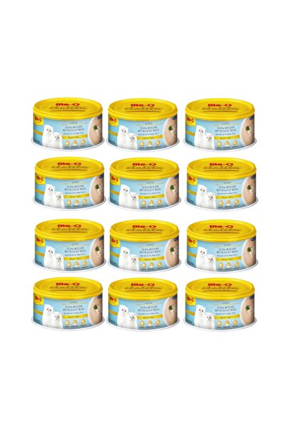 me-o Delite Tahılsız Keçi Sütlü Ton Balıklı Ezme Yavru Kedi Konservesi 80 Gr ...